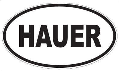HAUER - Oval Sticker