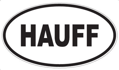HAUFF - Oval Sticker