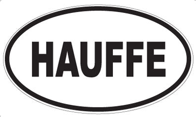 HAUFFE - Oval Sticker