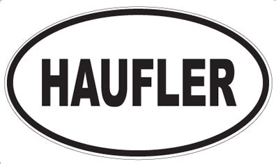 HAUFLER - Oval Sticker