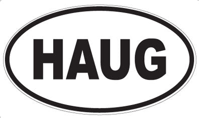 HAUG - Oval Sticker