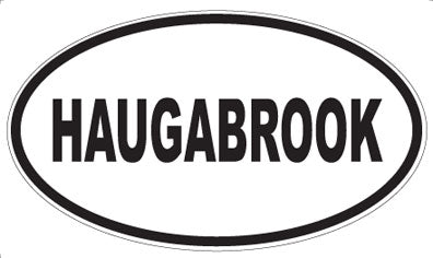 HAUGABROOK - Oval Sticker