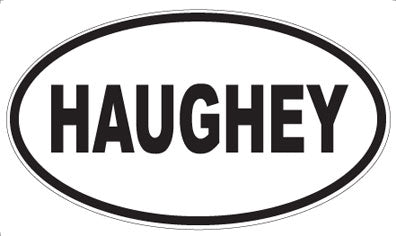 HAUGHEY - Oval Sticker