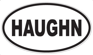 HAUGHN - Oval Sticker