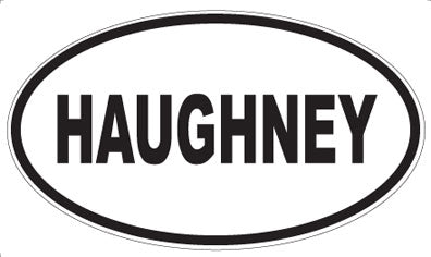 HAUGHNEY - Oval Sticker