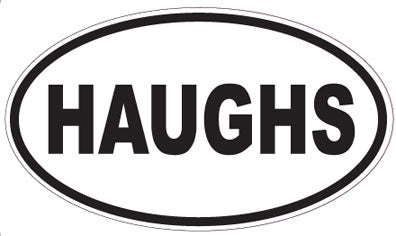 HAUGHS - Oval Sticker