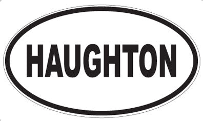 HAUGHTON - Oval Sticker