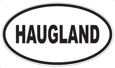 HAUGLAND - Oval Sticker
