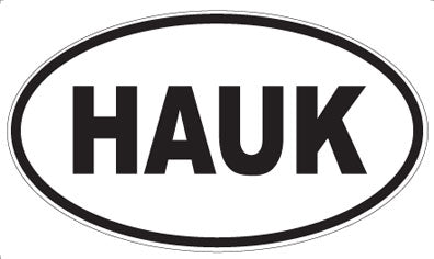 HAUK - Oval Sticker