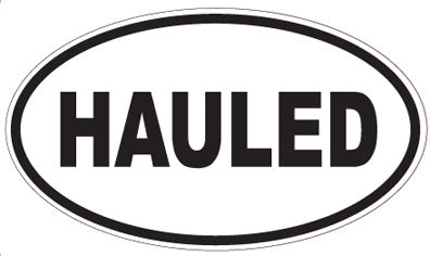 HAULED - Oval Sticker