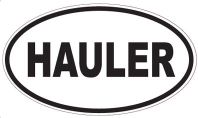 HAULER - Oval Sticker