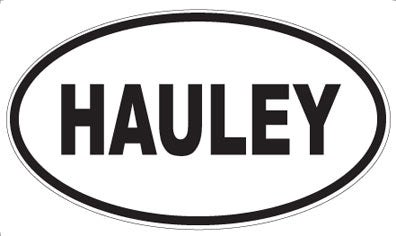 HAULEY - Oval Sticker