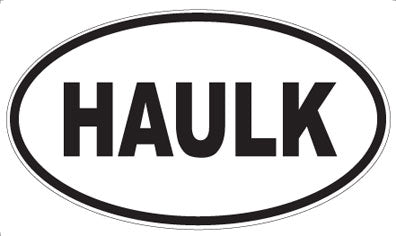 HAULK - Oval Sticker