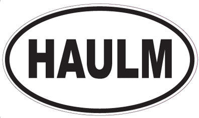 HAULM - Oval Sticker