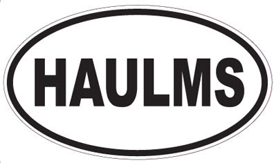 HAULMS - Oval Sticker