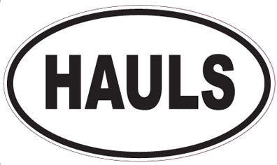 HAULS - Oval Sticker