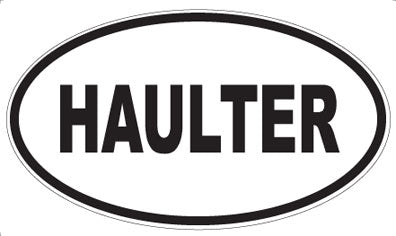 HAULTER - Oval Sticker