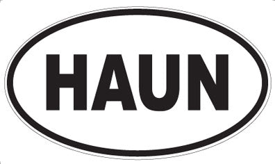 HAUN - Oval Sticker