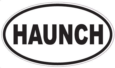 HAUNCH - Oval Sticker