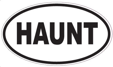 HAUNT - Oval Sticker