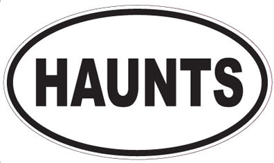 HAUNTS - Oval Sticker