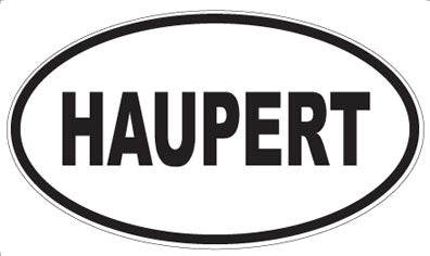HAUPERT - Oval Sticker