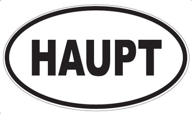 HAUPT - Oval Sticker