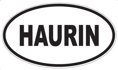 HAURIN - Oval Sticker