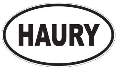 HAURY - Oval Sticker
