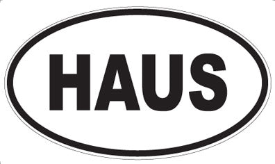 HAUS - Oval Sticker