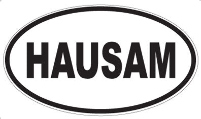 HAUSAM - Oval Sticker