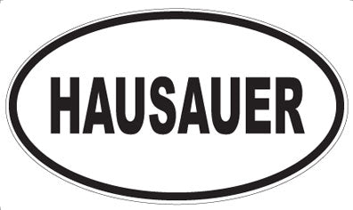 HAUSAUER - Oval Sticker