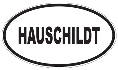 HAUSCHILDT - Oval Sticker