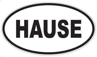 HAUSE - Oval Sticker