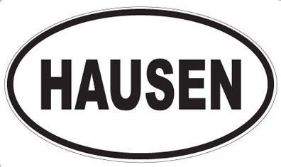 HAUSEN - Oval Sticker