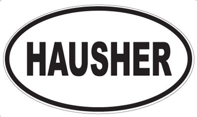 HAUSHER - Oval Sticker