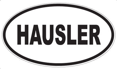 HAUSLER - Oval Sticker