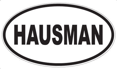 HAUSMAN - Oval Sticker