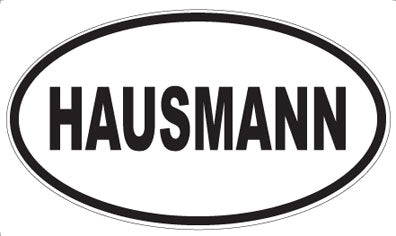 HAUSMANN - Oval Sticker