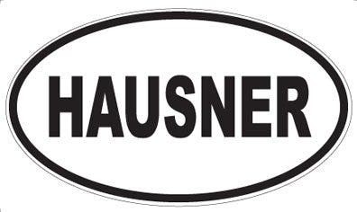 HAUSNER - Oval Sticker