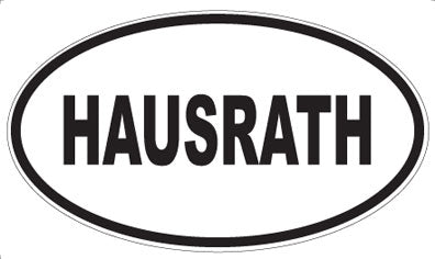 HAUSRATH - Oval Sticker