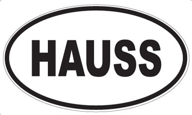 HAUSS - Oval Sticker