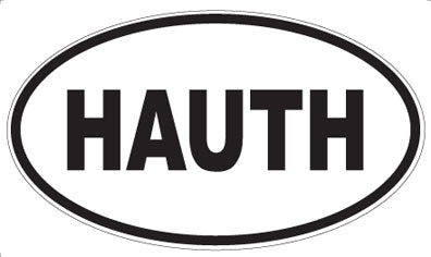 HAUTH - Oval Sticker