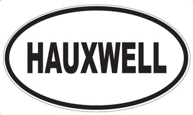 HAUXWELL - Oval Sticker