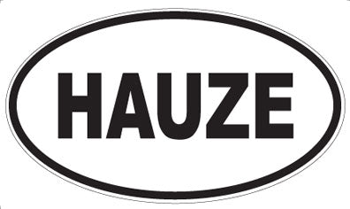 HAUZE - Oval Sticker