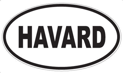 HAVARD - Oval Sticker