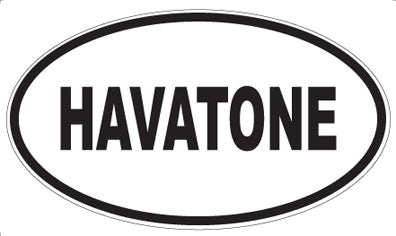 HAVATONE - Oval Sticker