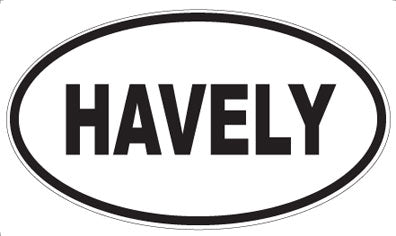 HAVELY - Oval Sticker
