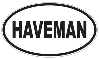 HAVEMAN - Oval Sticker