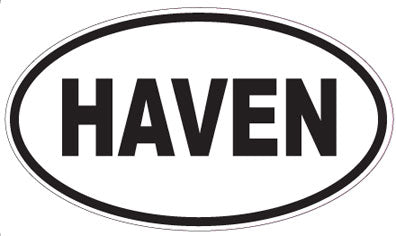 HAVEN - Oval Sticker